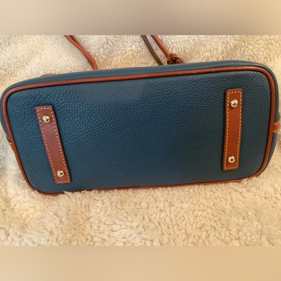 Dooney & Bourke Pebble Grain Leather Tote, in Jeans Blue - Picture 5 of 9